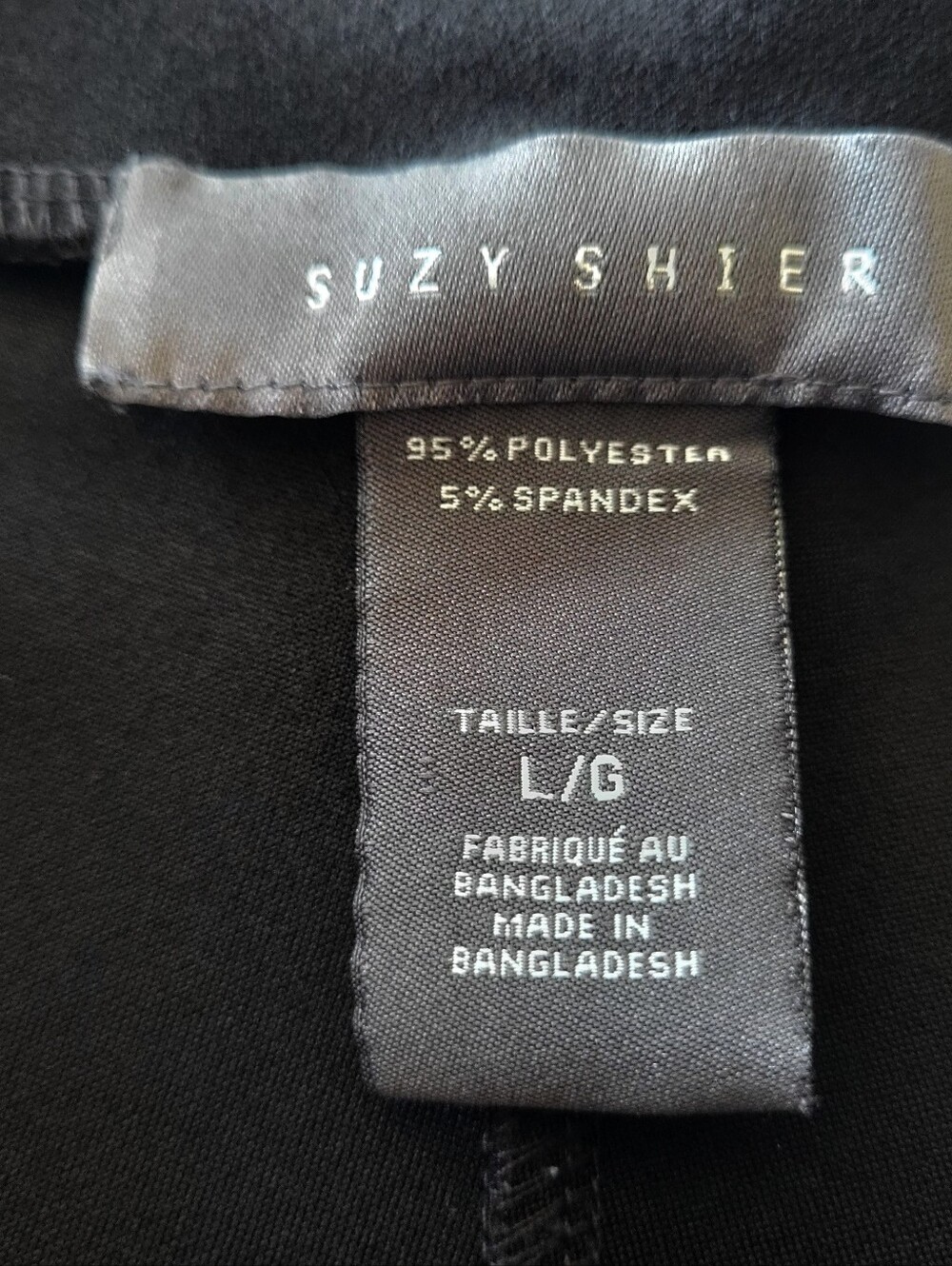 Size XL Suzie Sheir Black Dress Pants